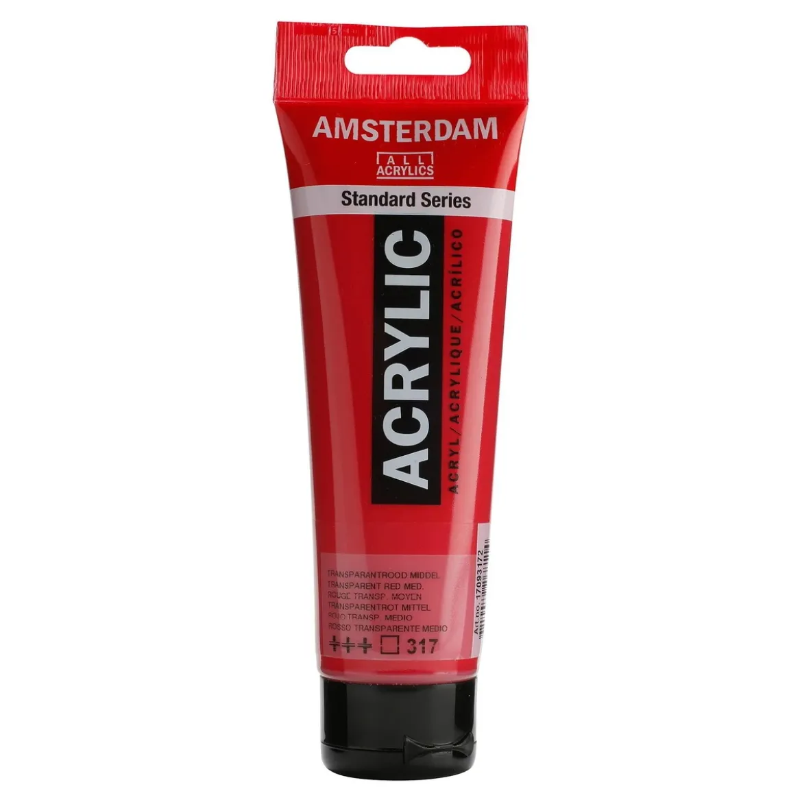 Amsterdam Acrylic akrylfärg 120 ml Transparent Red Medium 317