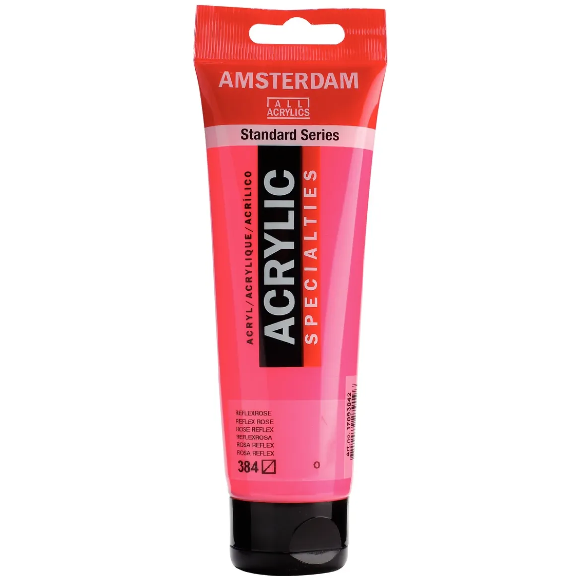 Amsterdam Acrylic akrylfärg 120 ml Reflex Rose 384 UV, UV-färg