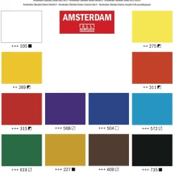 Amsterdam Set Acrylic 12x20 ml