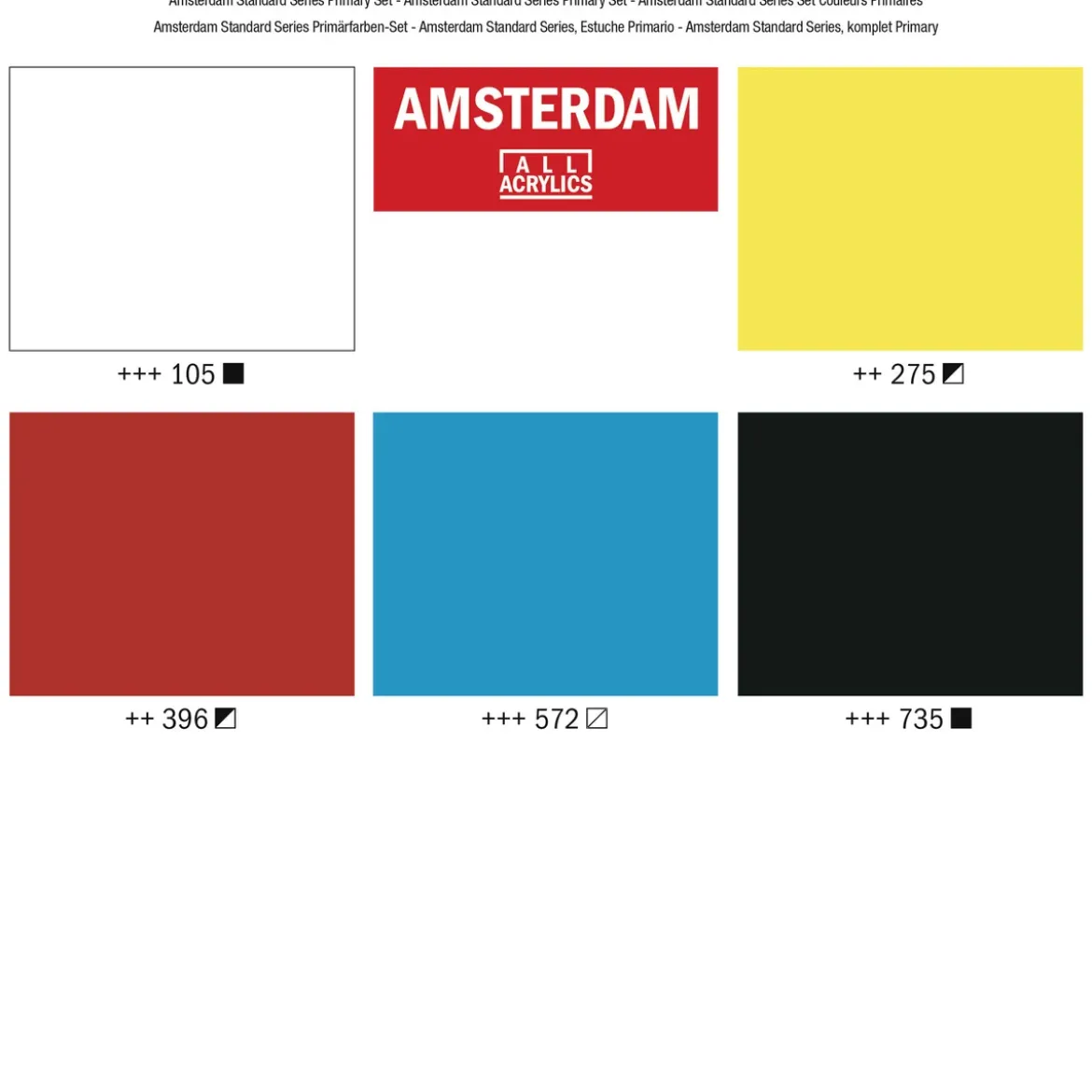 Amsterdam set primary 5x120 ml