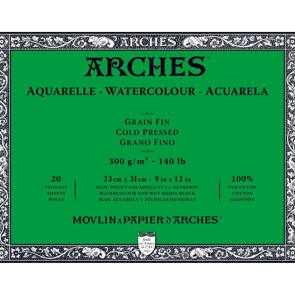 Arches akv.block GF 23X31 300g