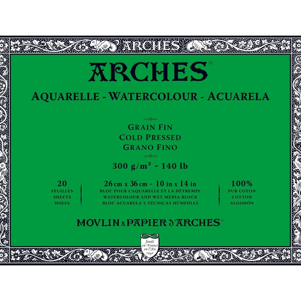 Arches akv.block GF 26x36 300g