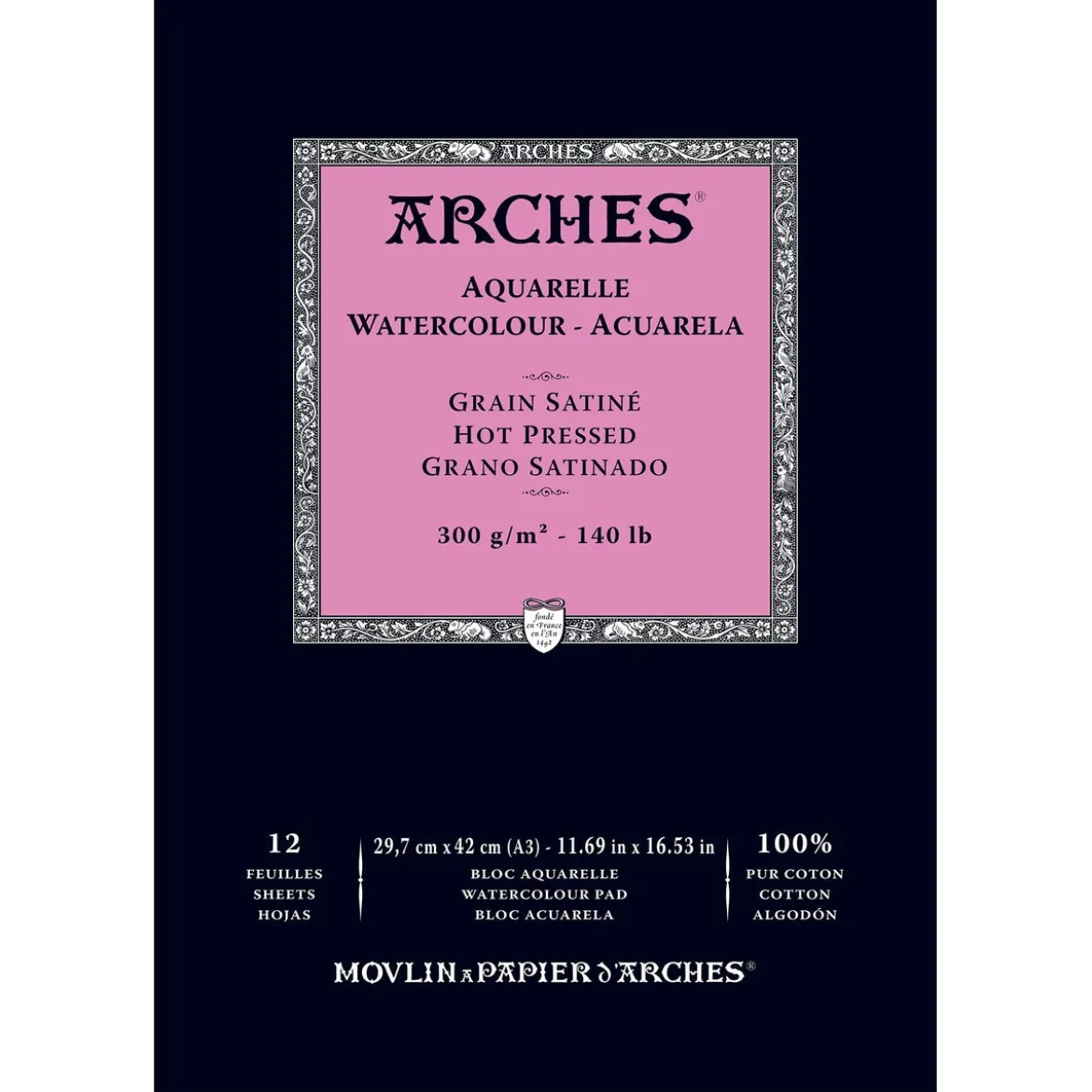 Arches akv.block GS A3 300g