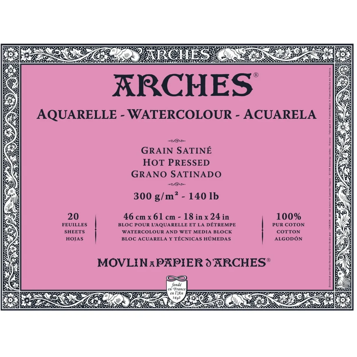 Arches akv.block GS 46x61 300g