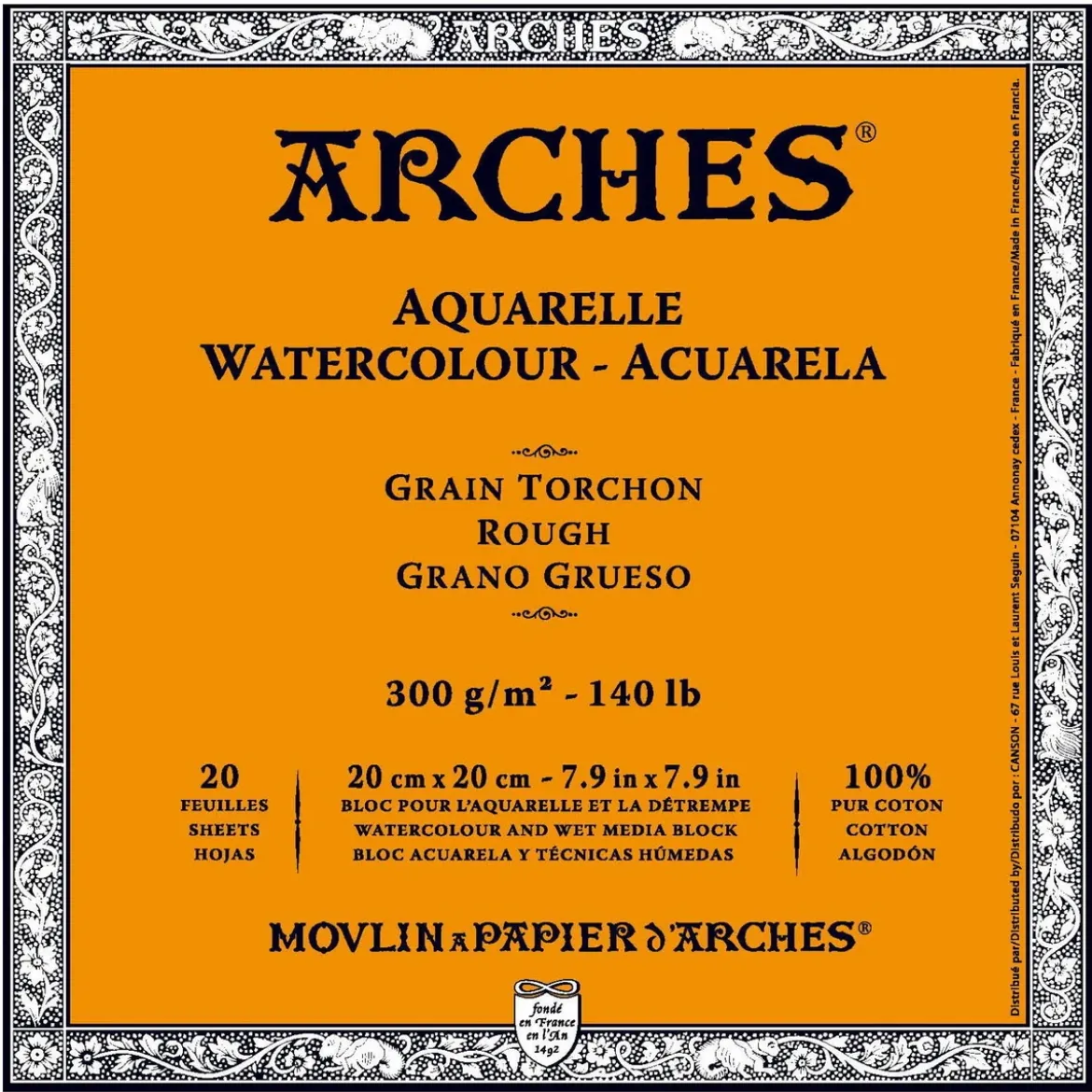 Arches akv.block GT 20x20 300g