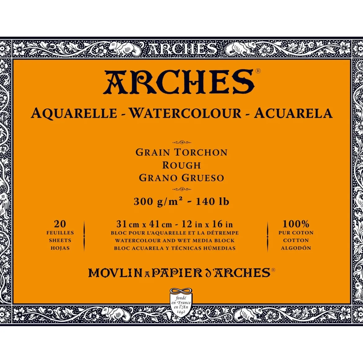 Arches akv.block GT 31x41 300g