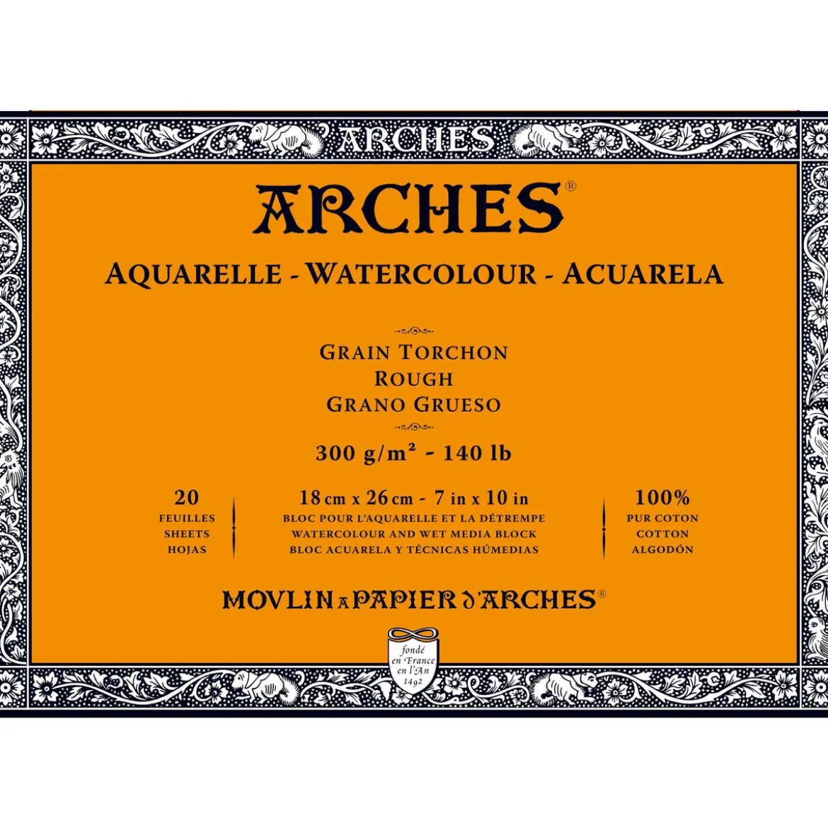 Arches akv.block GT 18x26 300g