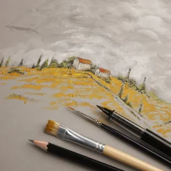 Clairefontaine Paint ON Multi Techniques block A3 (297×420 mm), 30 gråa ark, 250 g/m²