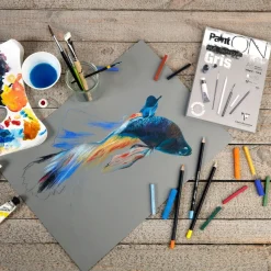 Clairefontaine Paint ON Multi Techniques block A5 (148×210 mm), 30 gråa ark, 250 g/m²