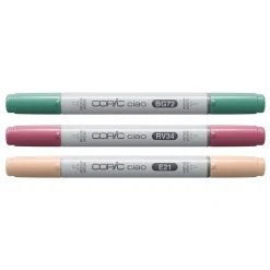 Copic Ciao markers med dubbelspets, 3-pack – Vibrant palette