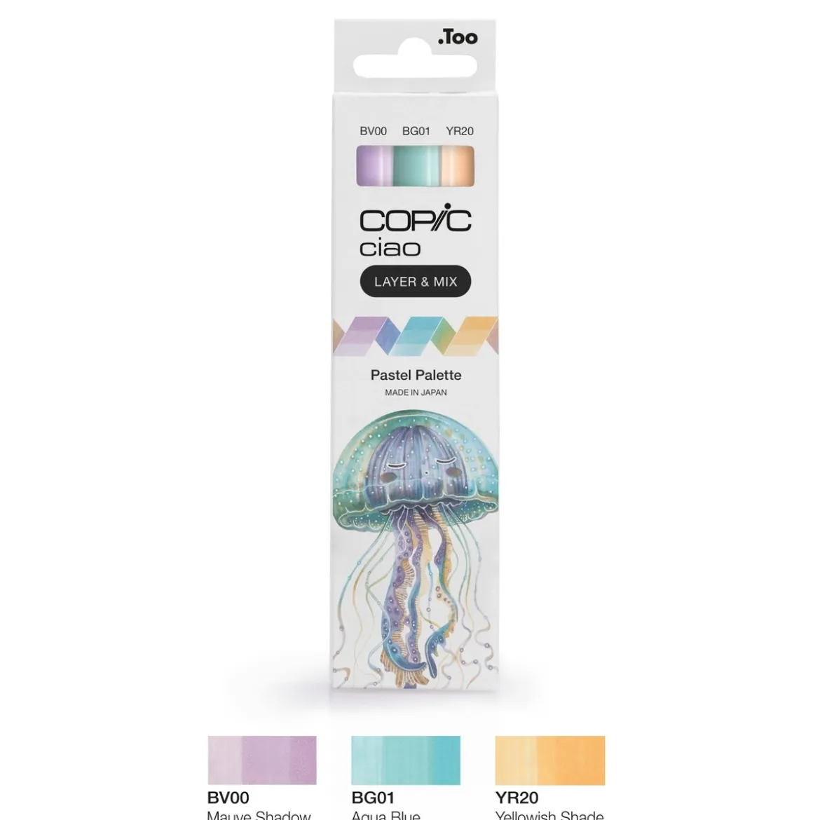 Copic Ciao markers med dubbelspets, 3-pack – Pastel palette