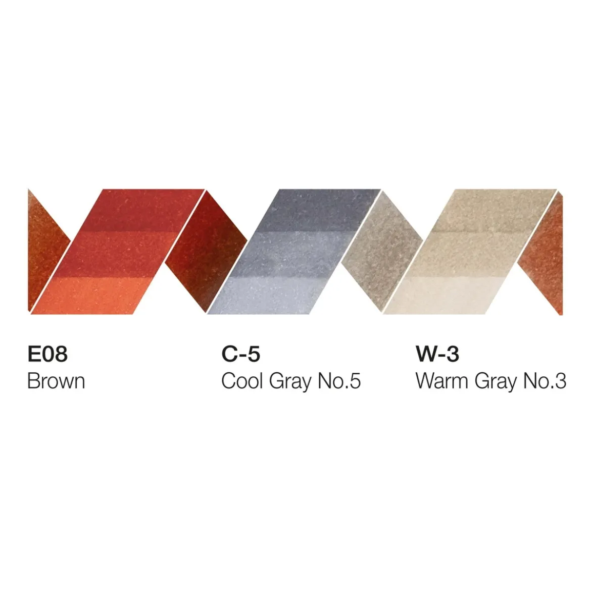 Copic Ciao markers med dubbelspets, 3-pack – Architect palette
