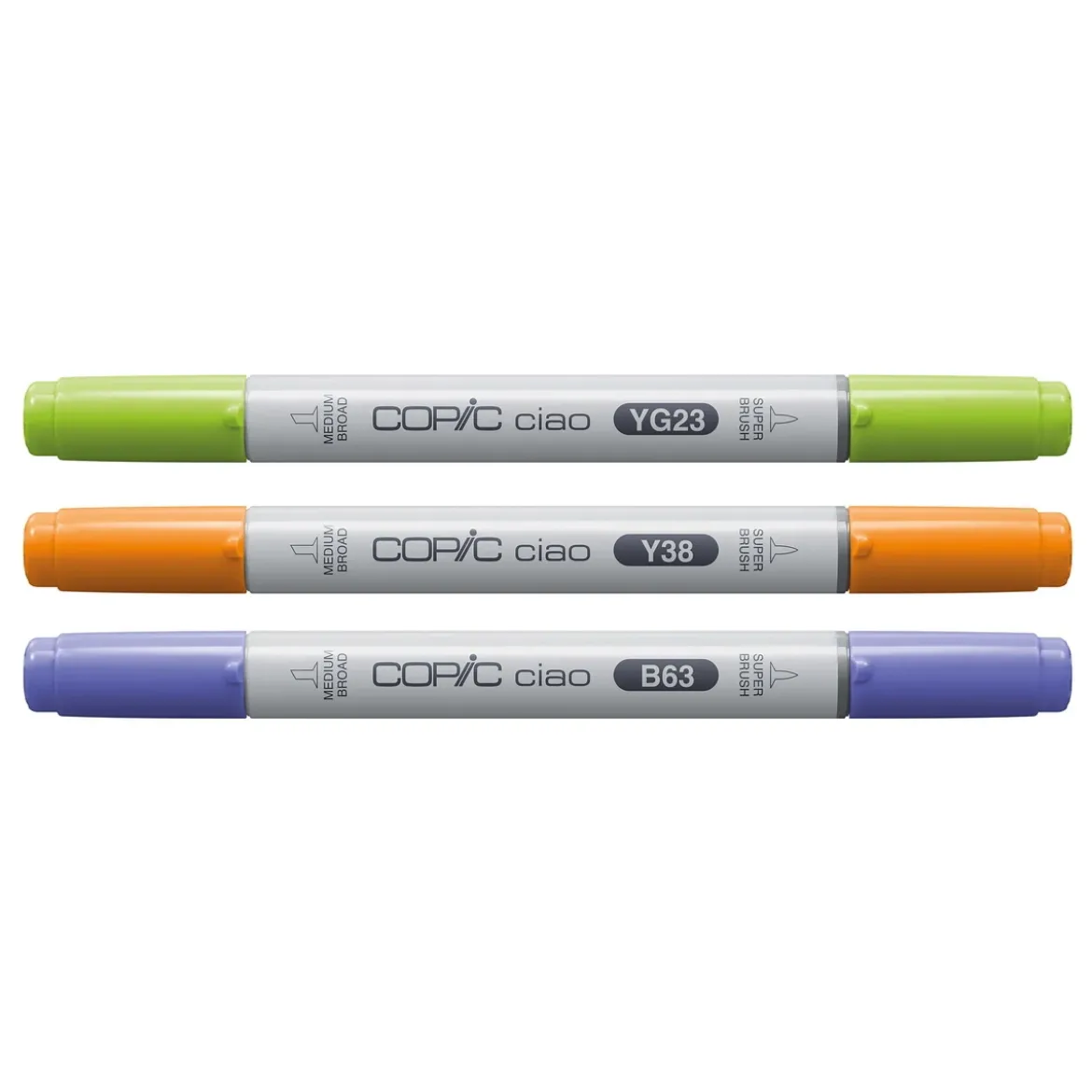 Copic Ciao markers med dubbelspets, 3-pack – Botanic palette
