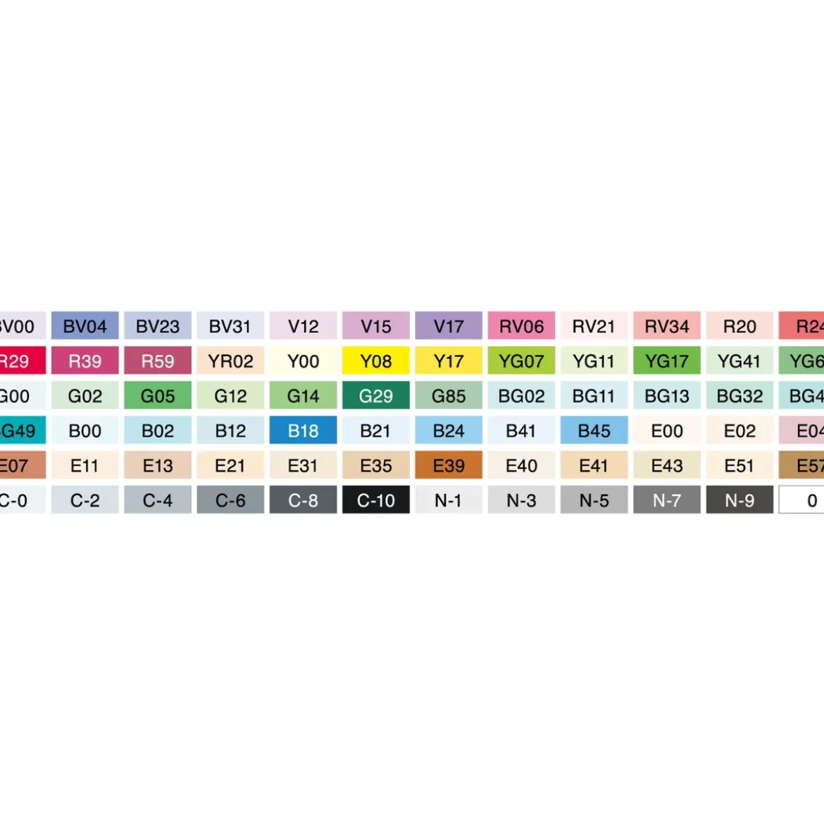 Copic Sketch Basic Set 72 B