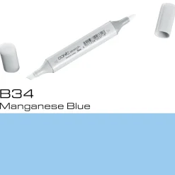 Copic Sketch B34 Mangan. Blue
