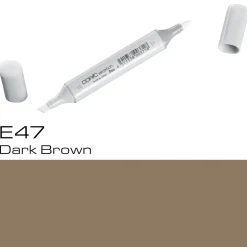 Copic Sketch E47 Dark Brown