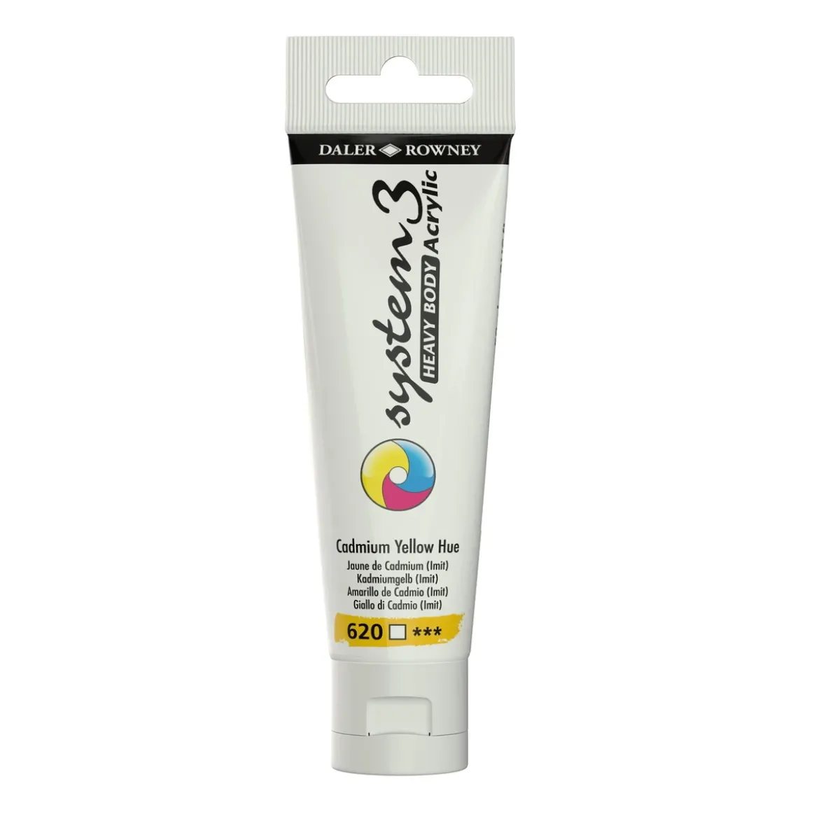 Daler-Rowney System3 Heavy Body akrylfärg 59 ml – Cadmium Yellow Hue 620