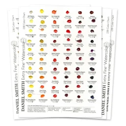 Daniel Smith prickkort – Watercolor Dot Card 238 – 4 ark med 238 kulörer att prova på