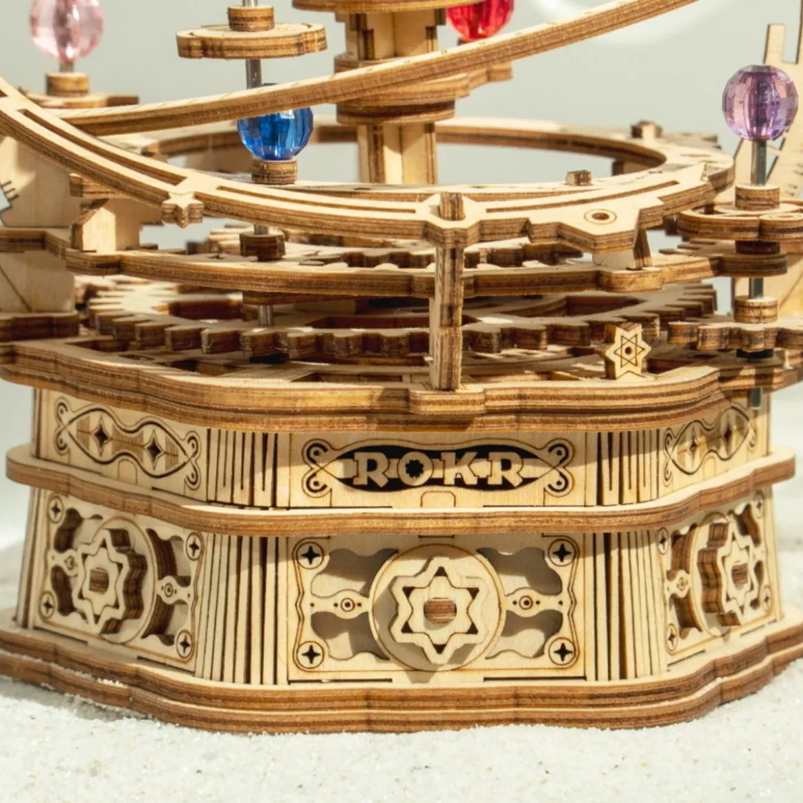 3D-träpussel - speldosa