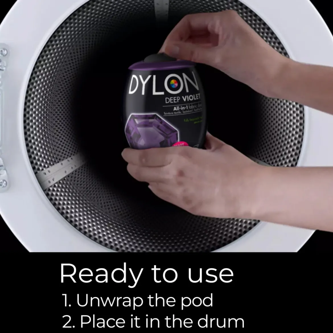 Dylon Pod All-in-1 textilfärg – Deep violet