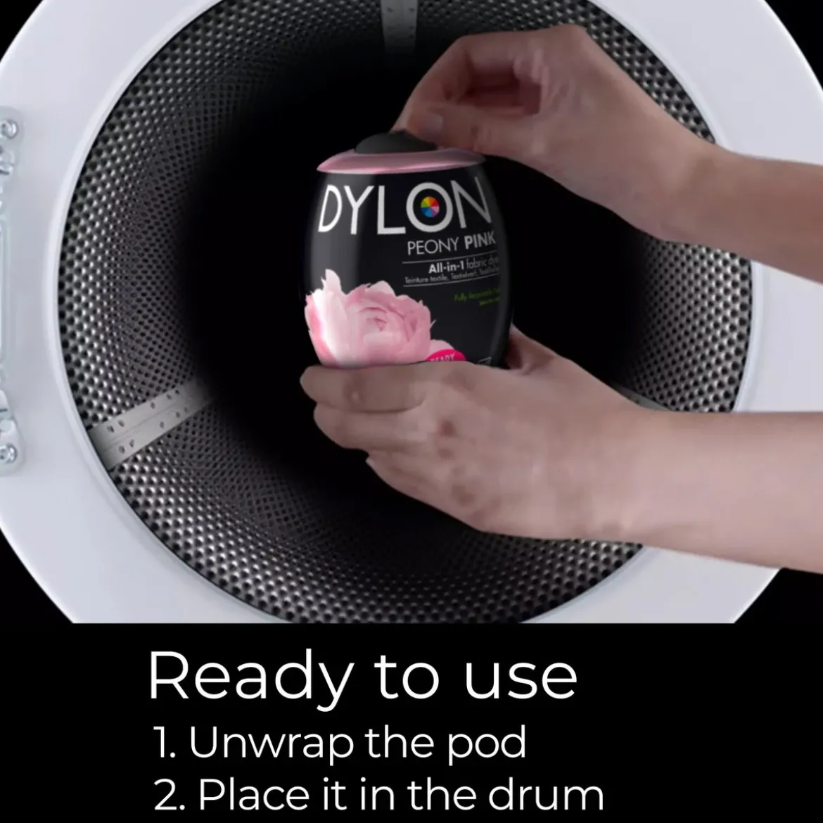 Dylon Pod All-in-1 textilfärg – Peony pink