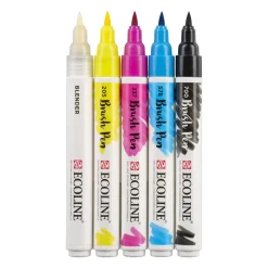 Ecoline Brush Pen Set - Primary 5-pack