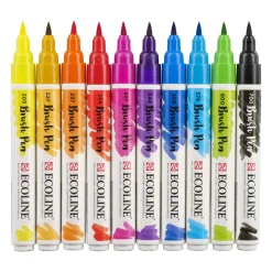 Ecoline Brush Pen Set - Primary 10-pack
