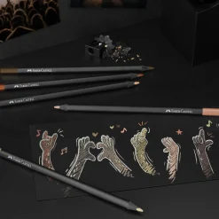 Faber-Castell Black Edition Skin Tone vaxbaserade färgpennor 12-pack