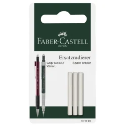 Faber-Castell 3-pack suddgummi radergummi refill till Grip 1345 / 1347 / Vario / Executive