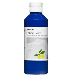 Fabric paint 250 ml – blå textilfärg för både ljust och mörkt tyg