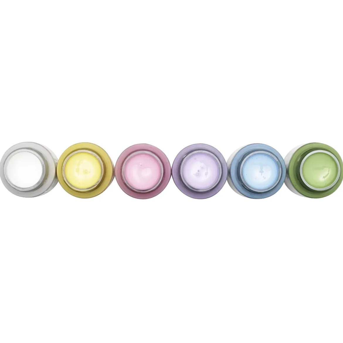 Fabric Paint set 6×50 ml, textilfärger i pastellfärger för ljust tyg