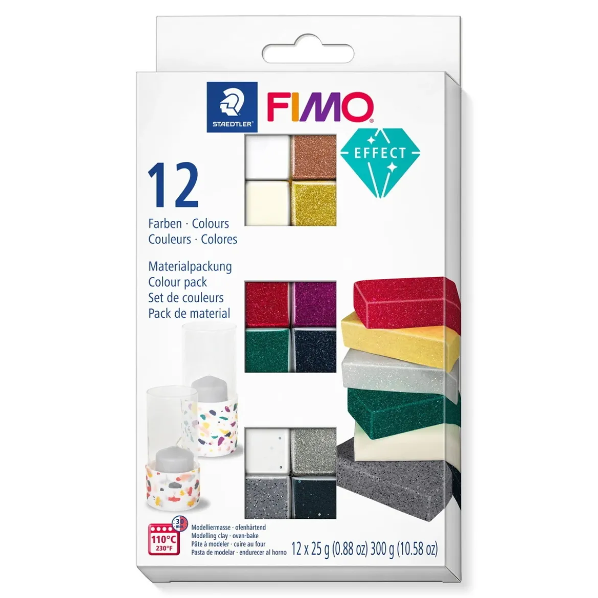 Fimo effect 12 färger x 25g