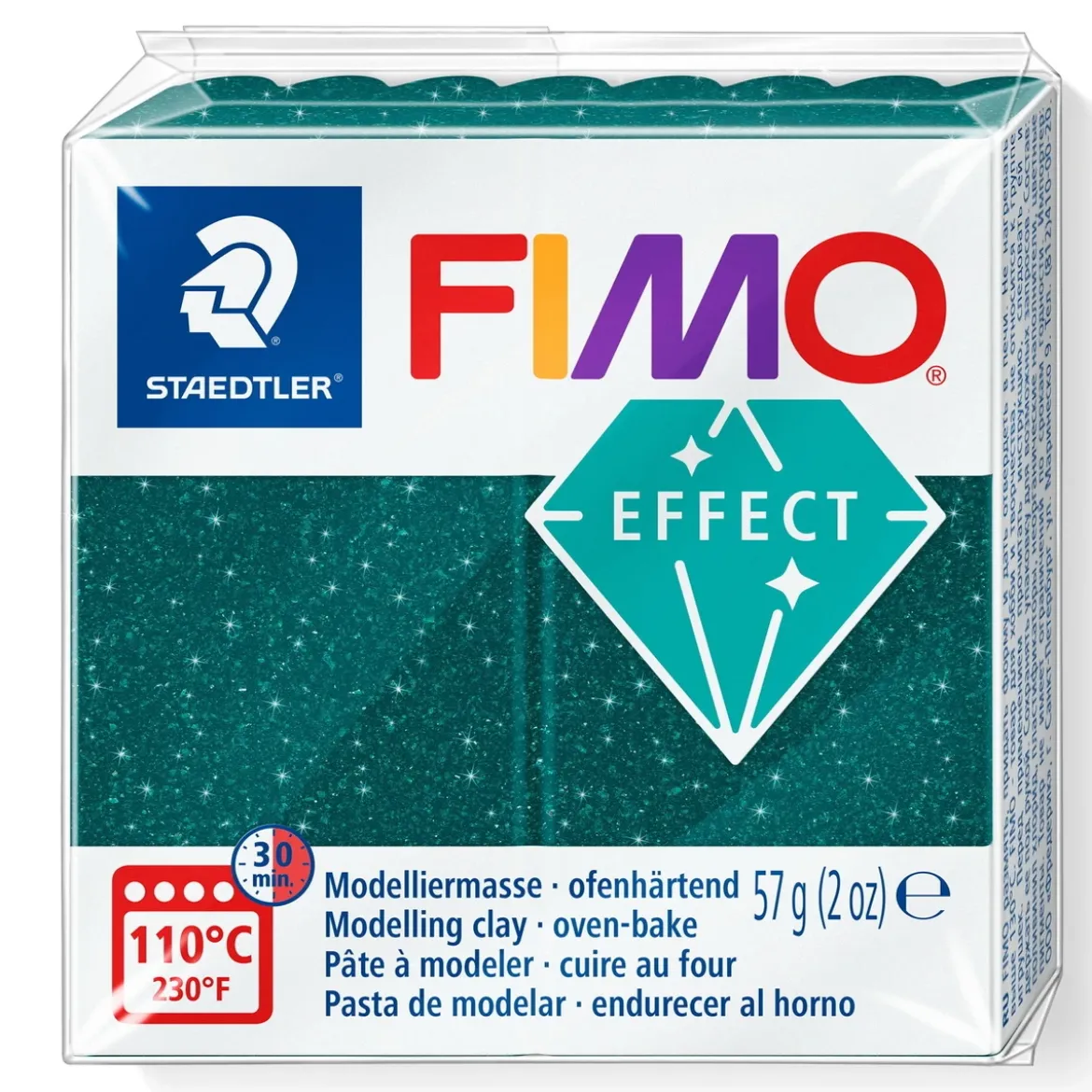 Fimo effect galaxy modellera 57 g – green 562