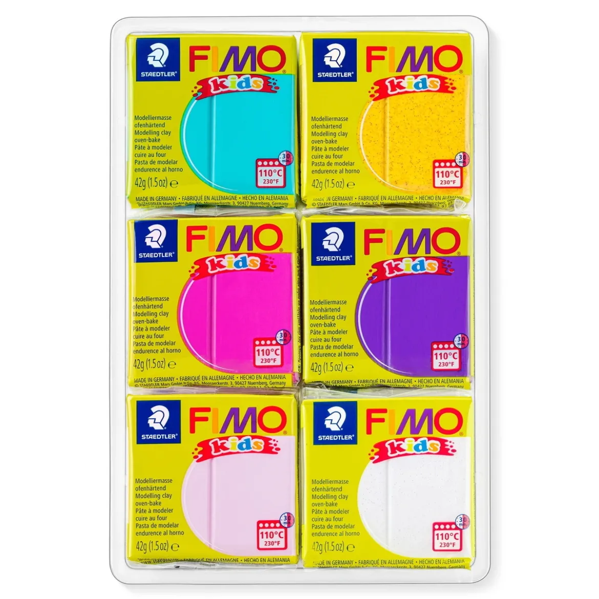 FIMO kids 6-pack Pink bling