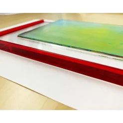 Gelli Arts placement tool, L-format verktyg för gelprinting / monoprint. 12,7×17,8 cm / 5×7 tum