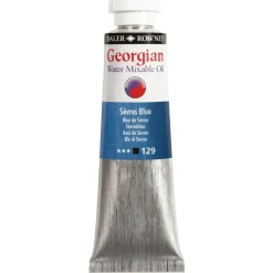 Georgian Water Mixable Oil Colour, vattenlöslig oljefärg 37 ml Sèvres Blue 129