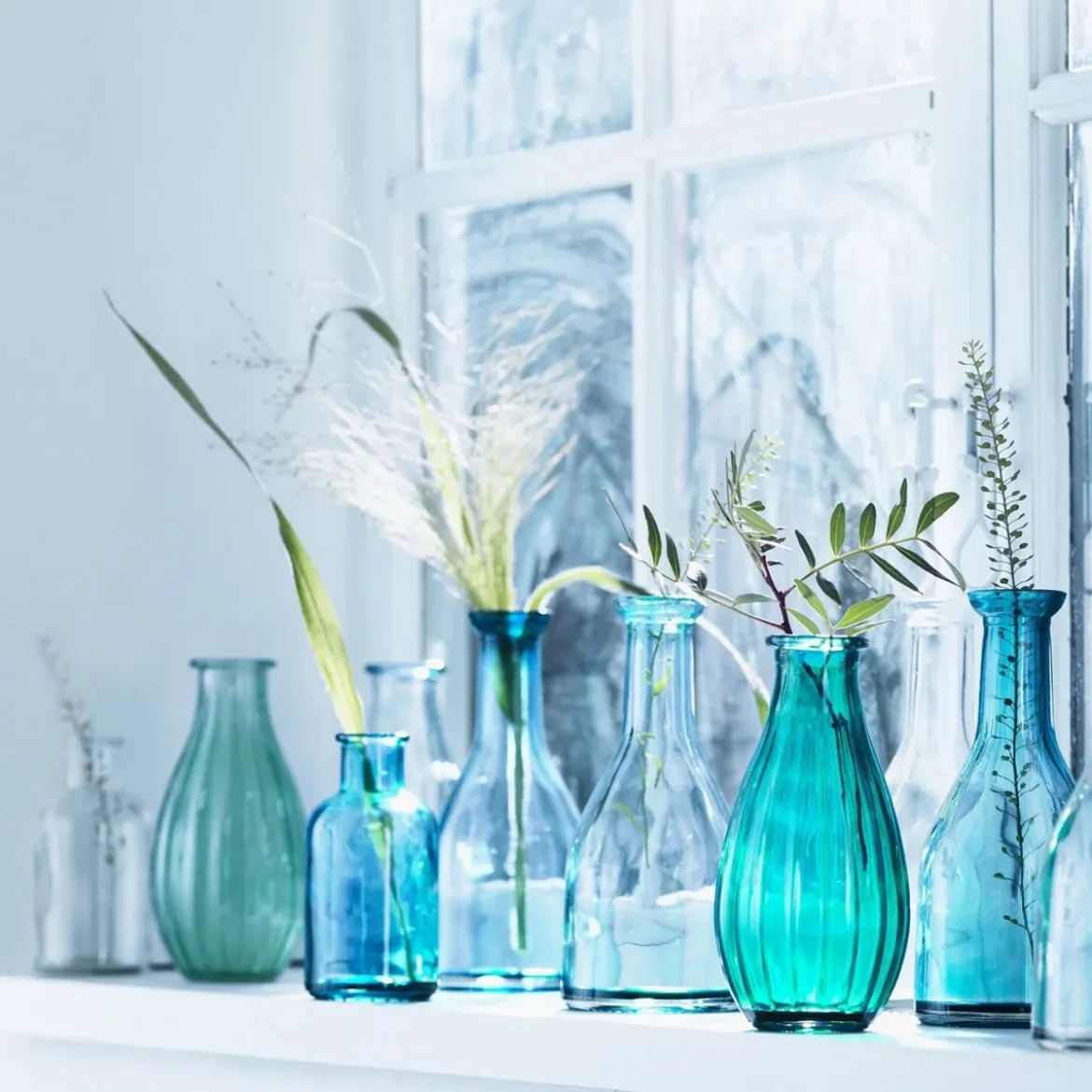 Glasfärg blank 45 ml klarblå