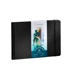 Hahnemühle akvarellbok i pocketformat A5 liggande – 100% bomull, 250 grams ytvikt