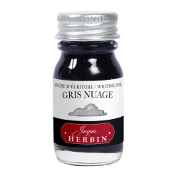 Herbin Fountain Ink 10 ml, bläck för reservoarpennor – grå / gris nuage