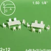 Hermoli bord+ 12st stolar 1:50
