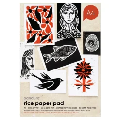 Japanpapper block A4 (210×297 mm), 48 ark, 35 g/m²