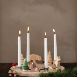 Julgransljus Stearin vit 20-p