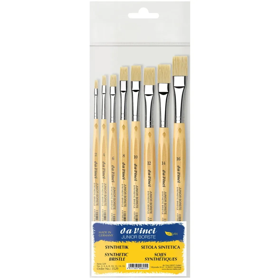 Juniorpenslar Flata Set 8st