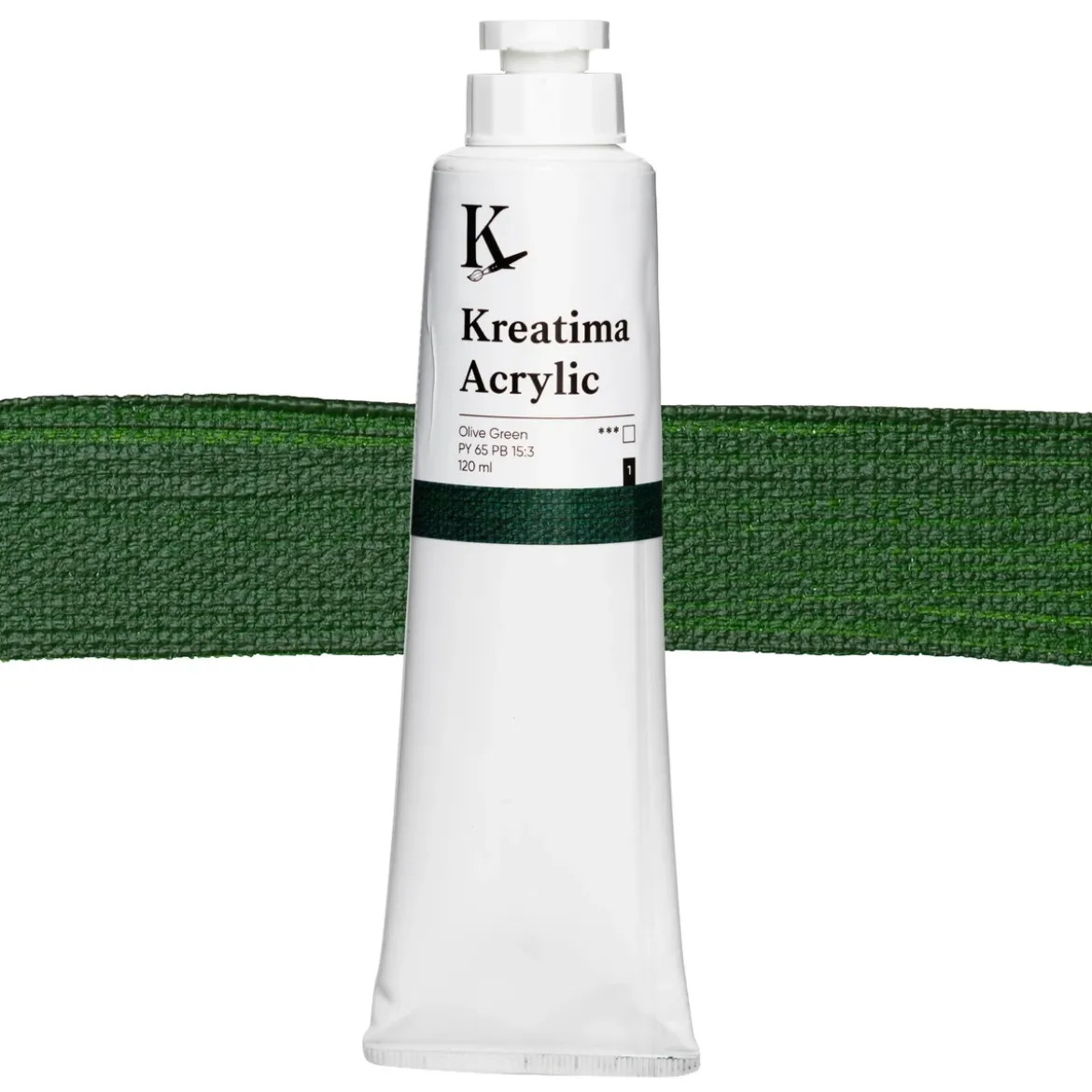 Kreatima Acrylic akrylfärg 120 ml – Olive Green PY 65 PB 15:3