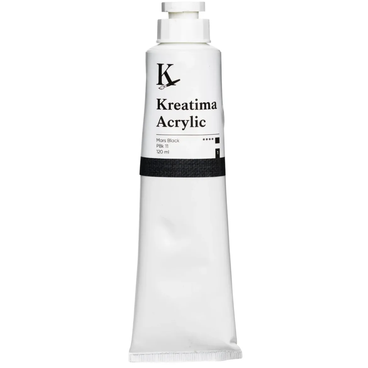 Kreatima Acrylic akrylfärg 120 ml – Mars Black PBk 11