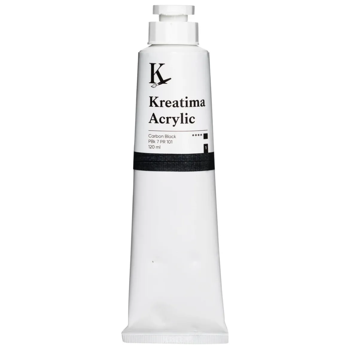 Kreatima Acrylic akrylfärg 120 ml – Carbon Black PBk 7 PR 101
