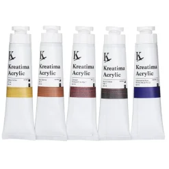 Kreatima Acrylic akrylfärg, Portrait Set 5×60 ml – porträttfärger