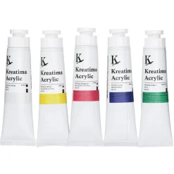 Kreatima Acrylic akrylfärg, Primary Set 5×60 ml – primärfärger