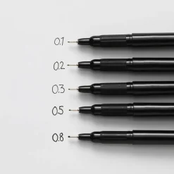 Kreatima Drawing Pen, fineliner med svart bläck 0,8 mm spets