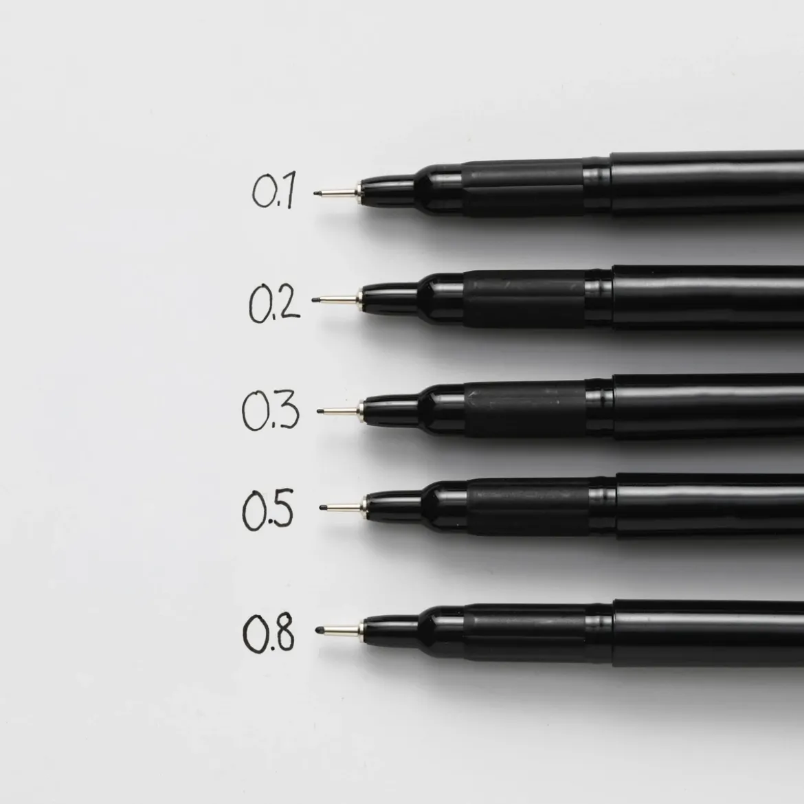 Kreatima Drawing Pen, fineliner med svart bläck 0,5 mm spets